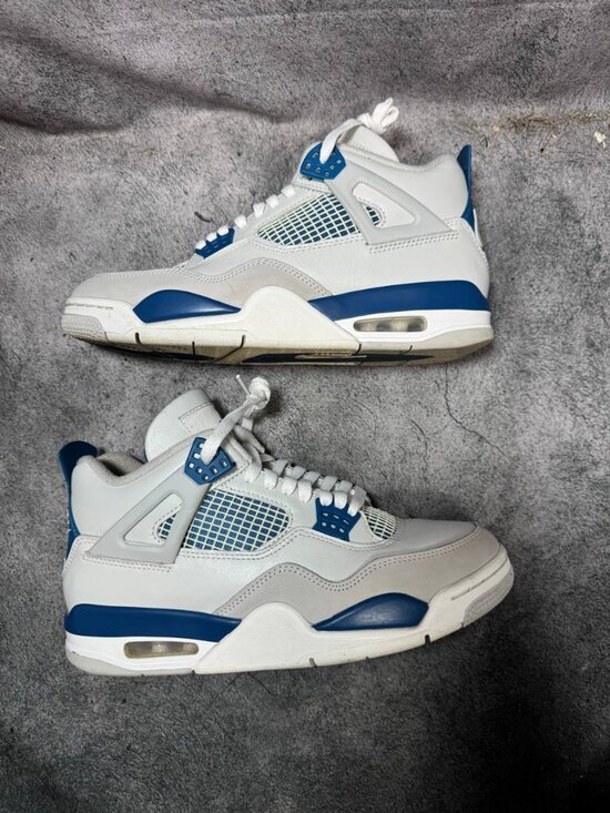 Size 8.5 | Jordan 4 Military Blue No Box | Pre-Owned